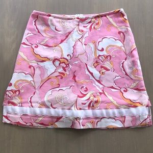 Pink paisley print skort. Size 4